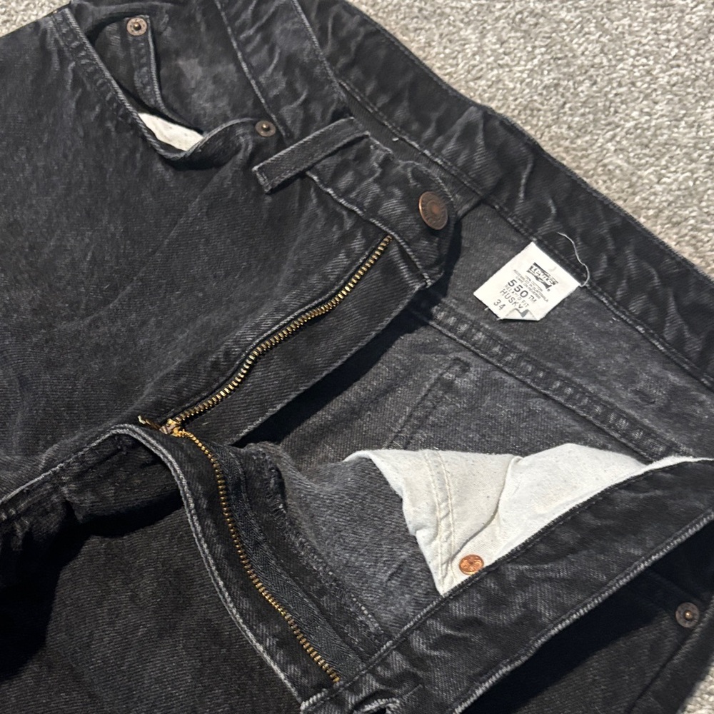 Levi's Men's Orange Tab Black Jeans - Picture 5 of 5